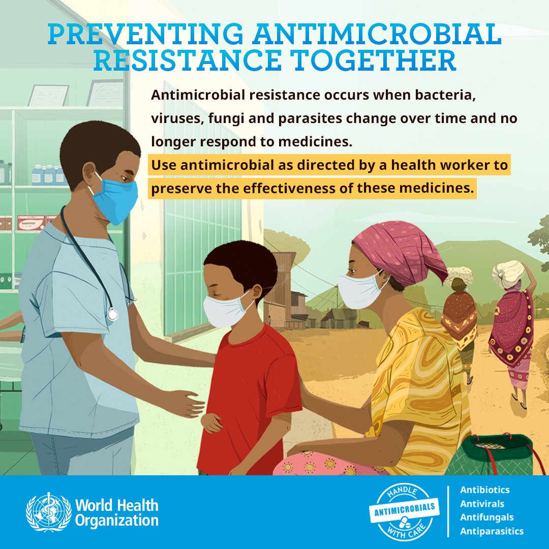 HealthTanzania's tweet photo. “AMR is a major public health crisis across Africa. #AMR could kill 4.1 million people across #Africa by 2050 unless more prudent drug-taking practices are followed by the medical establishment and by individuals.” — @WHO. #WAAW2022 https://t.co/xmSlrhLdfS