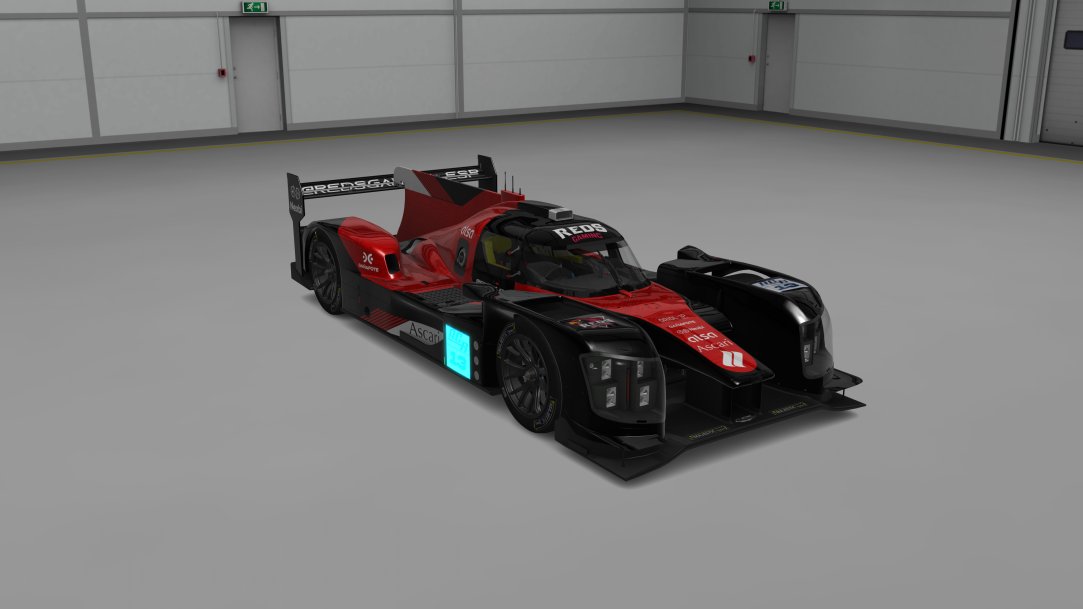 El equipo <a href="/RedsGaming_ESP/">Reds Gaming E.C 🔴</a> también ha salido a pista a rodar con su Lmp, con el que correrá las 12h de Le Mans.

A lomos de esta maquina irán los pilotos <a href="/Alexgaro32/">Alejandro Garcia</a> <a href="/AlbertRGaming/">Albert</a> <a href="/JmLarrey/">JM Larrey</a> <a href="/karolinho1985/">Karol Campo Rangel</a> y @elosmis 

Mucha suerte a todos!!!