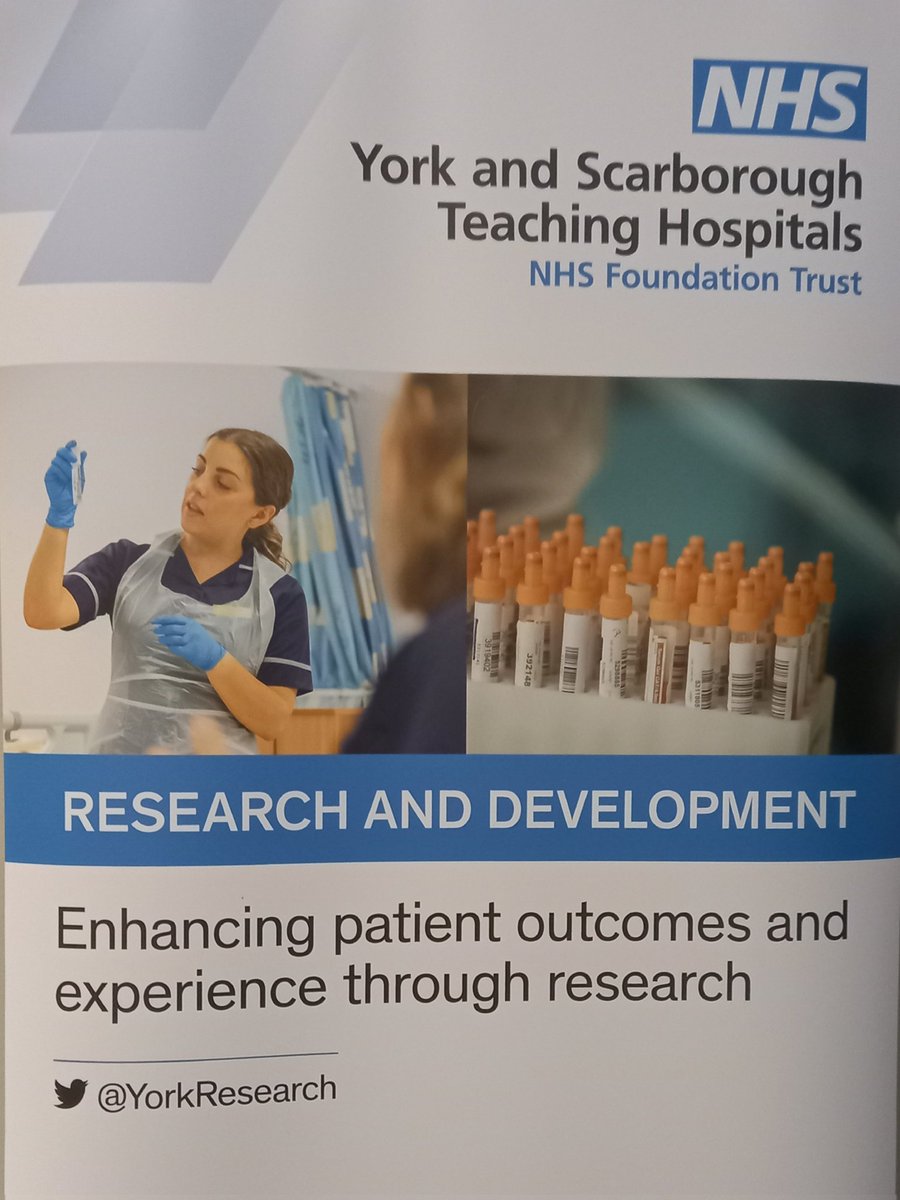 Really excited to be part of the celebration of research event today held by @YorkResearch @YSTeachingNHS