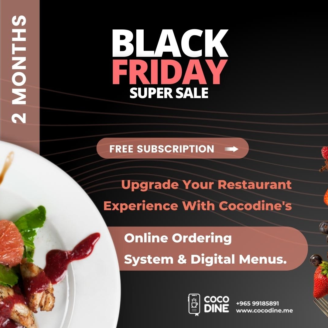coco_dine's tweet photo. Cocodine Black Friday Offer is live!!

Get a 2-months FREE subscription.

Register with us any day between 18 November to 25th November and get a free 2 months' CocoDine Subscription. 

Hurry up..! Claim your subscriptions now.

#blackfriday #blackfridaysale #sale https://t.co/vgKwRSvl61