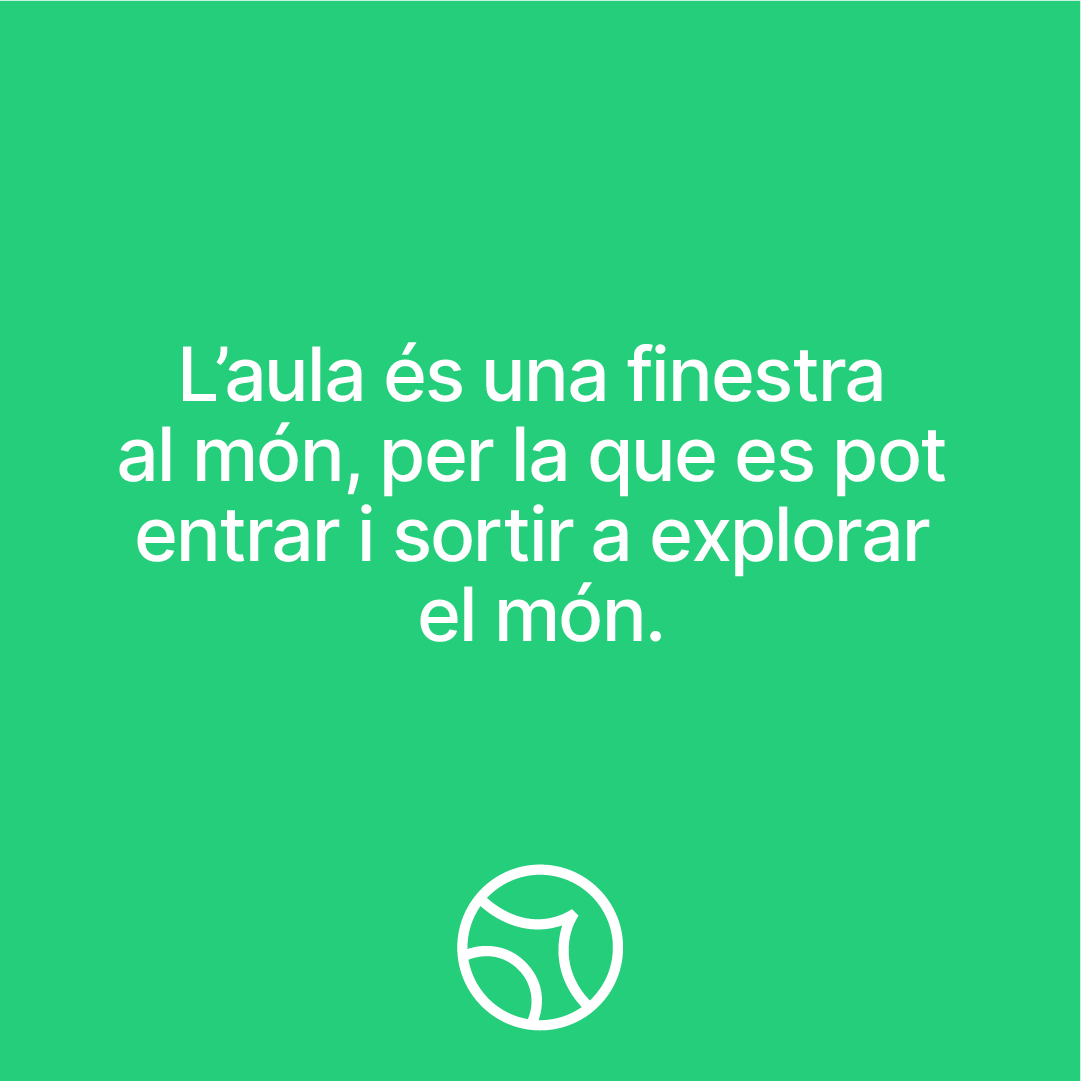 cesirecat's tweet photo. Entenem les aules com un espai viu i en el que no existeixen les 4 parets. Per a un #AprenentatgeAmbSentit és necessari explorar el món i que el món vingui a les nostres aules. 

#Això és també #ProgramaFaig #PrincipisInspiradorsFaig https://t.co/fdQRXohgAP