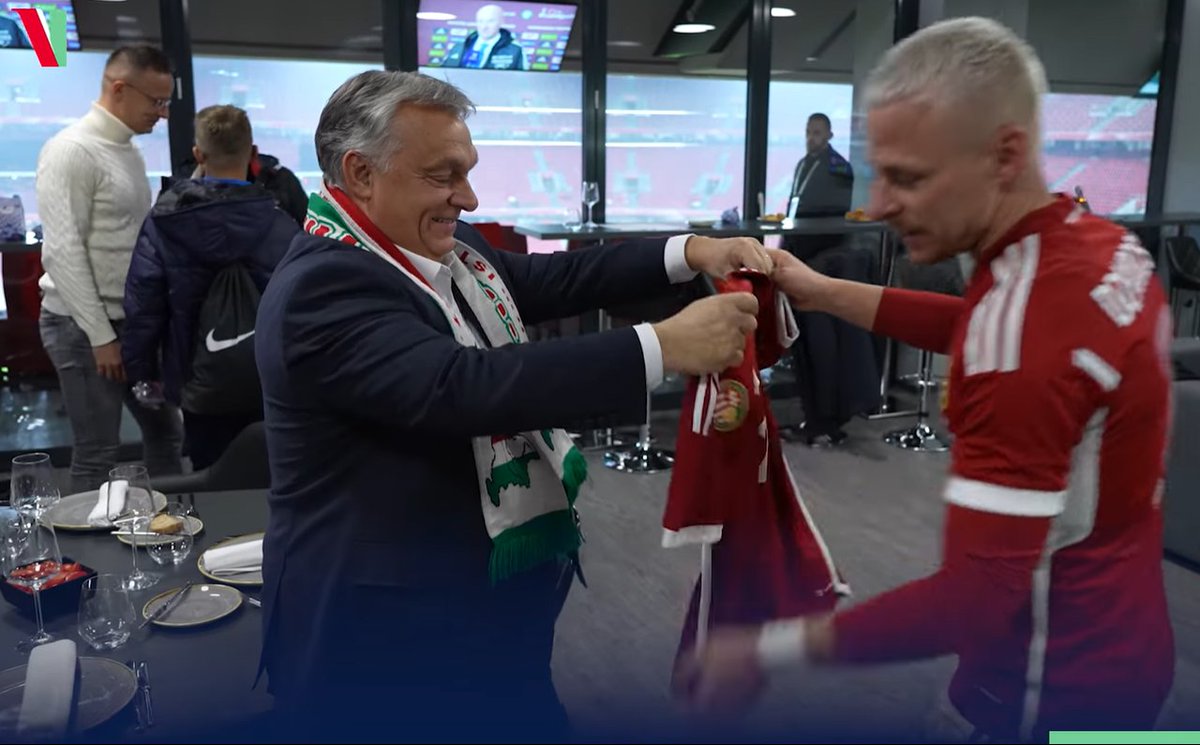 kelleralant's tweet photo. Yesterday: #Hungarian PM, Viktor #Orbán posing in a scarf showing parts #Ukraine 🇺🇦(and 🇷🇴, 🇸🇰, 🇭🇷, 🇷🇸, 🇸🇮 and 🇦🇹) as part of #Hungary. Today:🇭🇺MFA (in the background, in white) travelled to #Russia 🇷🇺 to an event called Atomexpo 2022 Nuclear Spring where he's a speaker https://t.co/tb0v3wRGHH