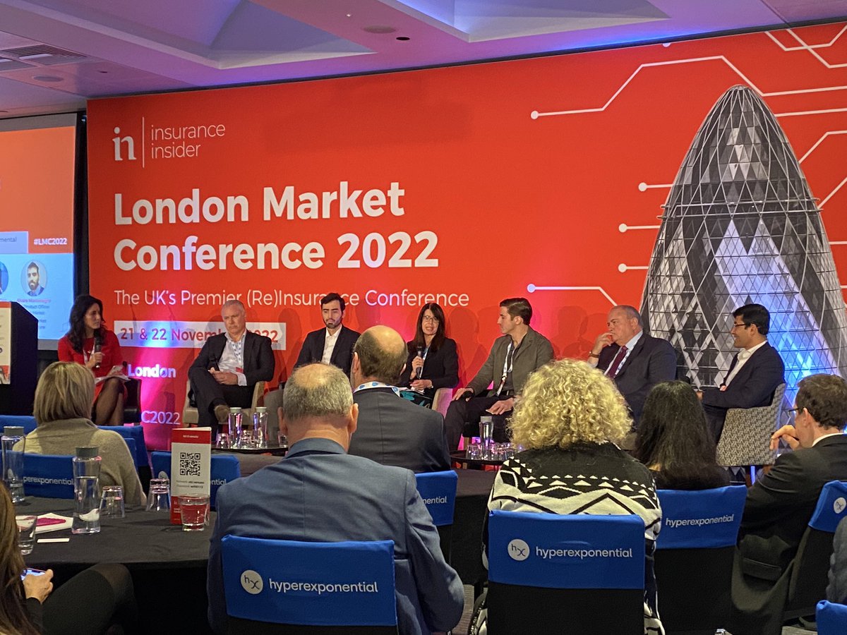 Is it my imagination or is the audience at the #LMC2022 a LOT younger than pre-Covid? I think I might just be getting old. And also a refreshing amount of women in the audience (conf ladies toilet update… there are queues in London too - new gender parity measure?) #insurance