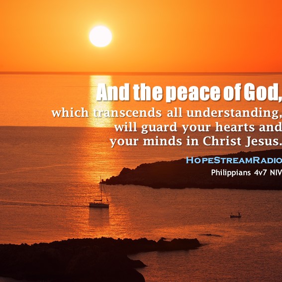 HopeStreamRadio's tweet photo. #dailyverse #versefortoday #peaceofmind #peace #Philippians4v7 #guardheart #InChristJesus #peacefulness #anxiety https://t.co/U92gsvik2p