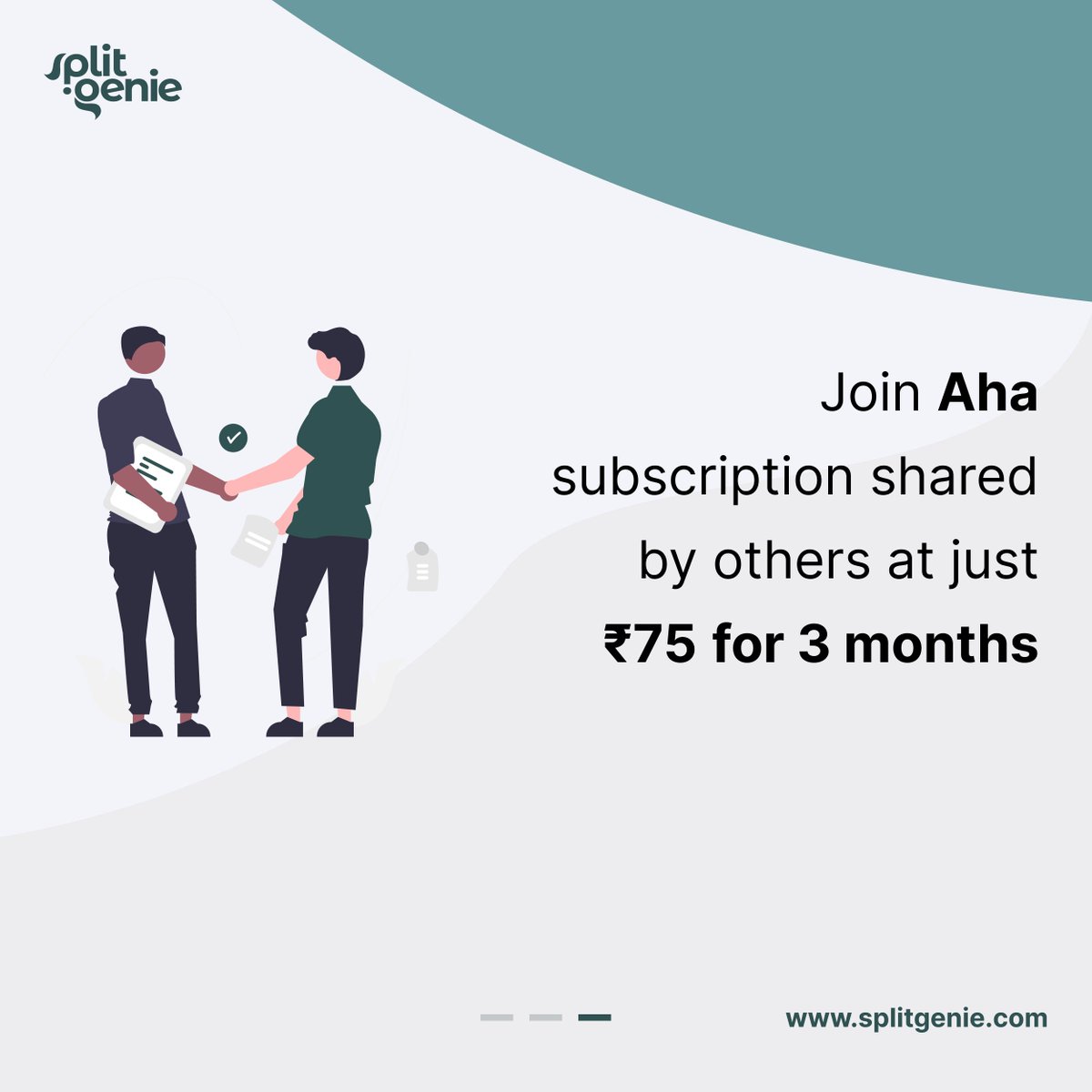 SplitGenie's tweet photo. Split your Aha subscription with others on https://t.co/yHJlabD0xm and save 67% 💖

Join a Aha subscription at just Rs. 75 for 3 months! 😮

Share (or Host) your subscription and earn 400/- annually🤑

#aha #startup #business #india https://t.co/zItpYSyULt