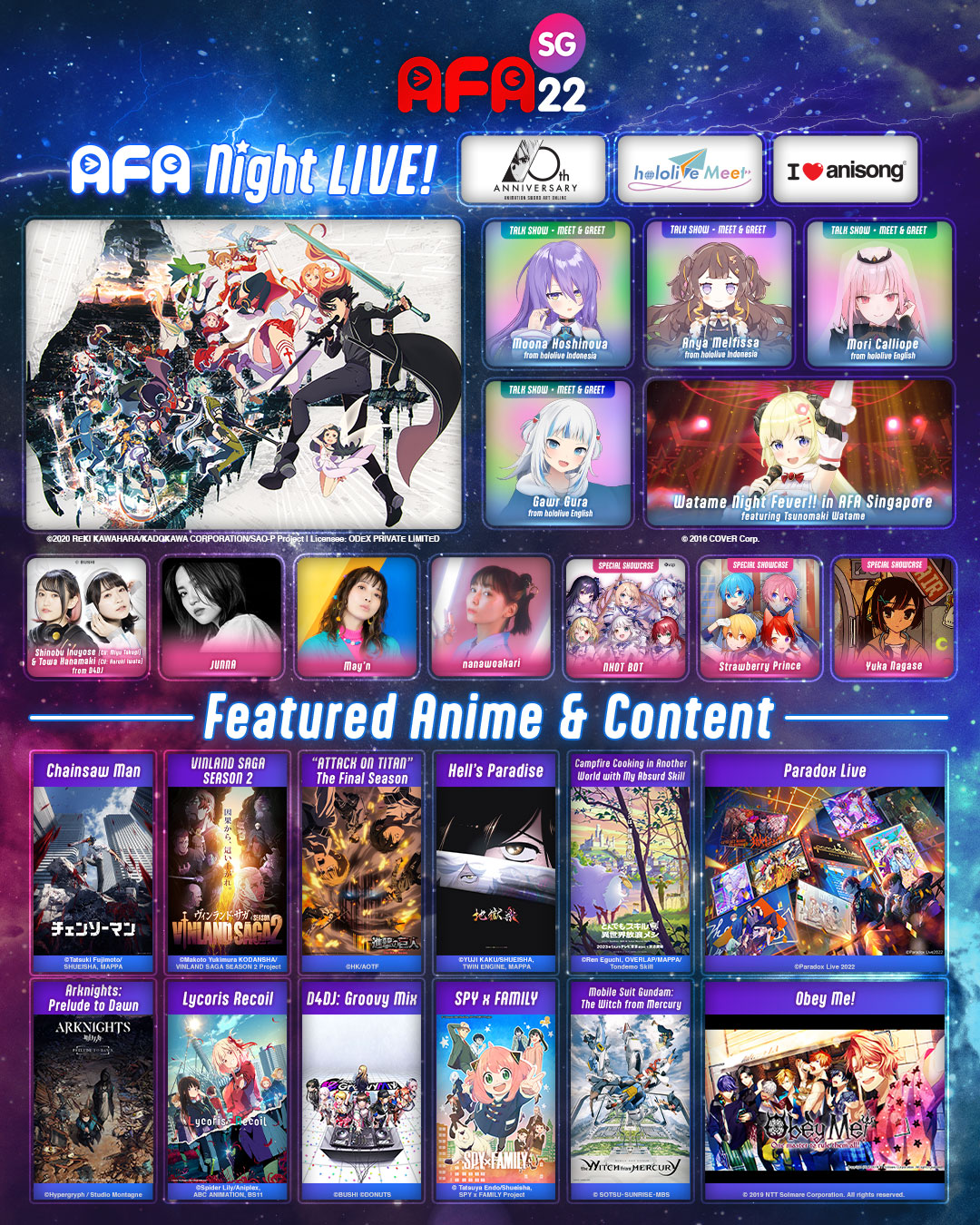 Anime Festival Asia (AFA) on Twitter "Anime Festival Asia Singapore