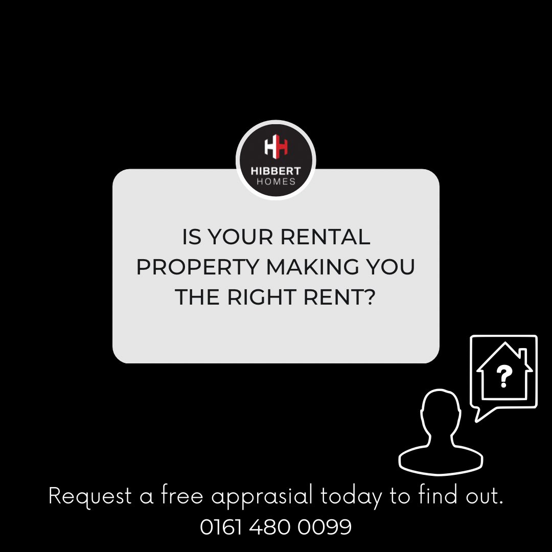 HibbertHomes's tweet photo. Wondering if you are getting the right amount of rent for your rental property? Get in touch today!  🏡🙌🏻 #rent #rentalproperty #landlords #lettings #stockport #southmanchester https://t.co/TAoGTijntP