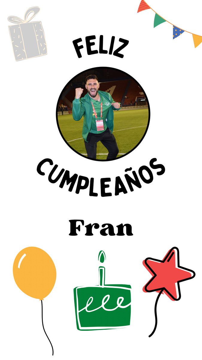 ¡Muchas Felicidades a nuestro preparador físico🚀💪🏽 <a href="/FranJF_21/">Fran Fernández</a>! Que cumplas muchos más a nuestro lado 🟢⚪️