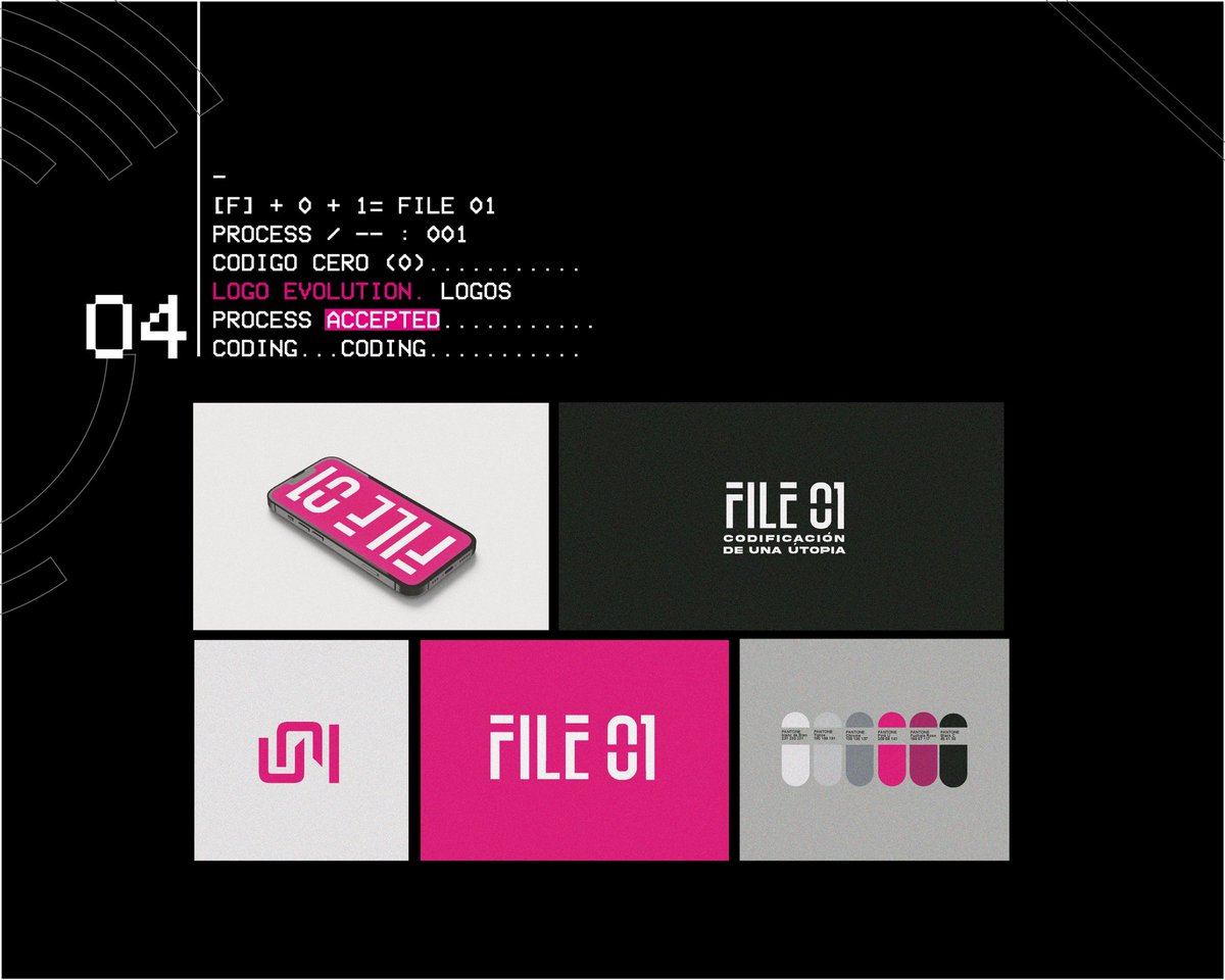 File01_'s tweet photo. -
[F] + 0 + 1 FILE 01
PROCESS / — : 001…………..
CODIGO CERO (0)……………
LOGO EVOLUTION. LOGOS
PROCESS ACCEPTED……….
CODING…CODING……………. https://t.co/69q4N4ooJM