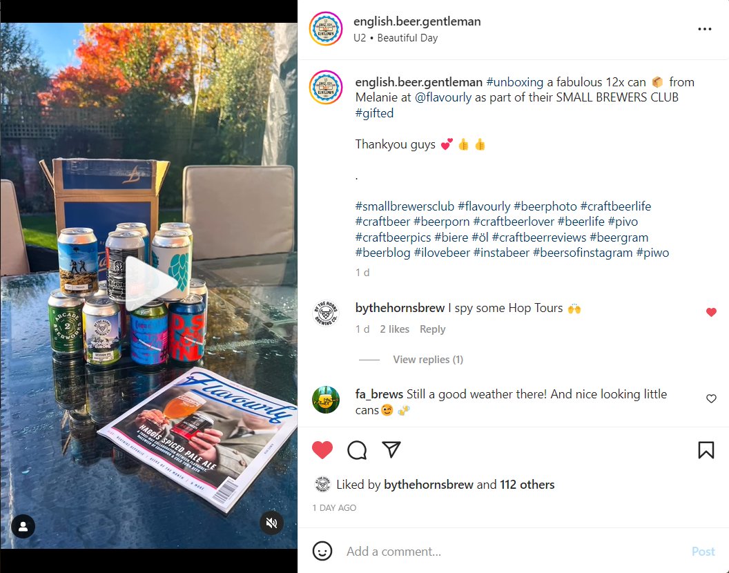 Why not check out our Small Brewers Club? The only beer club that drops in price! 🍻

flavourly.com/beer/club