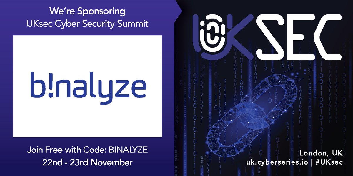 binalyze's tweet photo. Tomorrow, we're proudly sponsoring the #UKsec Cyber Security Summit in London!

Hosted by @QGMedia_Tech, the event will enable us to exchange knowledge, develop relationships and share the benefits of #Binalyze AIR.

If you're in attendance, come along and see us. 

#event #DFIR https://t.co/xlMAwNjnur
