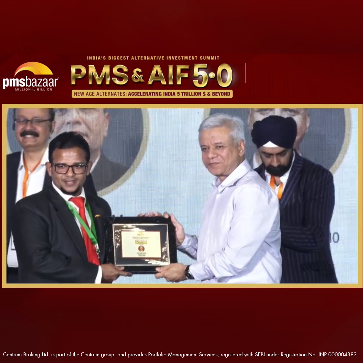 centrum_wealth's tweet photo. We are delighted to share that Centrum PMS has been recognised at @PMS Bazaar for the outstanding performance of their strategies. This recognition is based on the PMS ranking - Computation powered by CRISIL. https://t.co/1aO8JCswXT