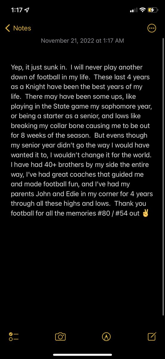 JcBloom23's tweet photo. Thank you football❤️⚔️ @BishopLuersFB https://t.co/CtuteVyUUn