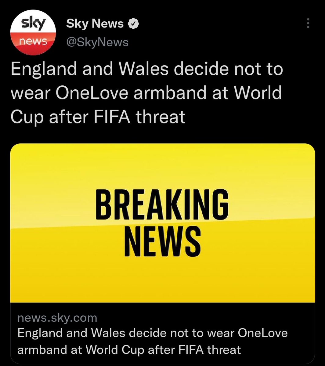 Believe in something.

Unless you're going to get a yellow card.