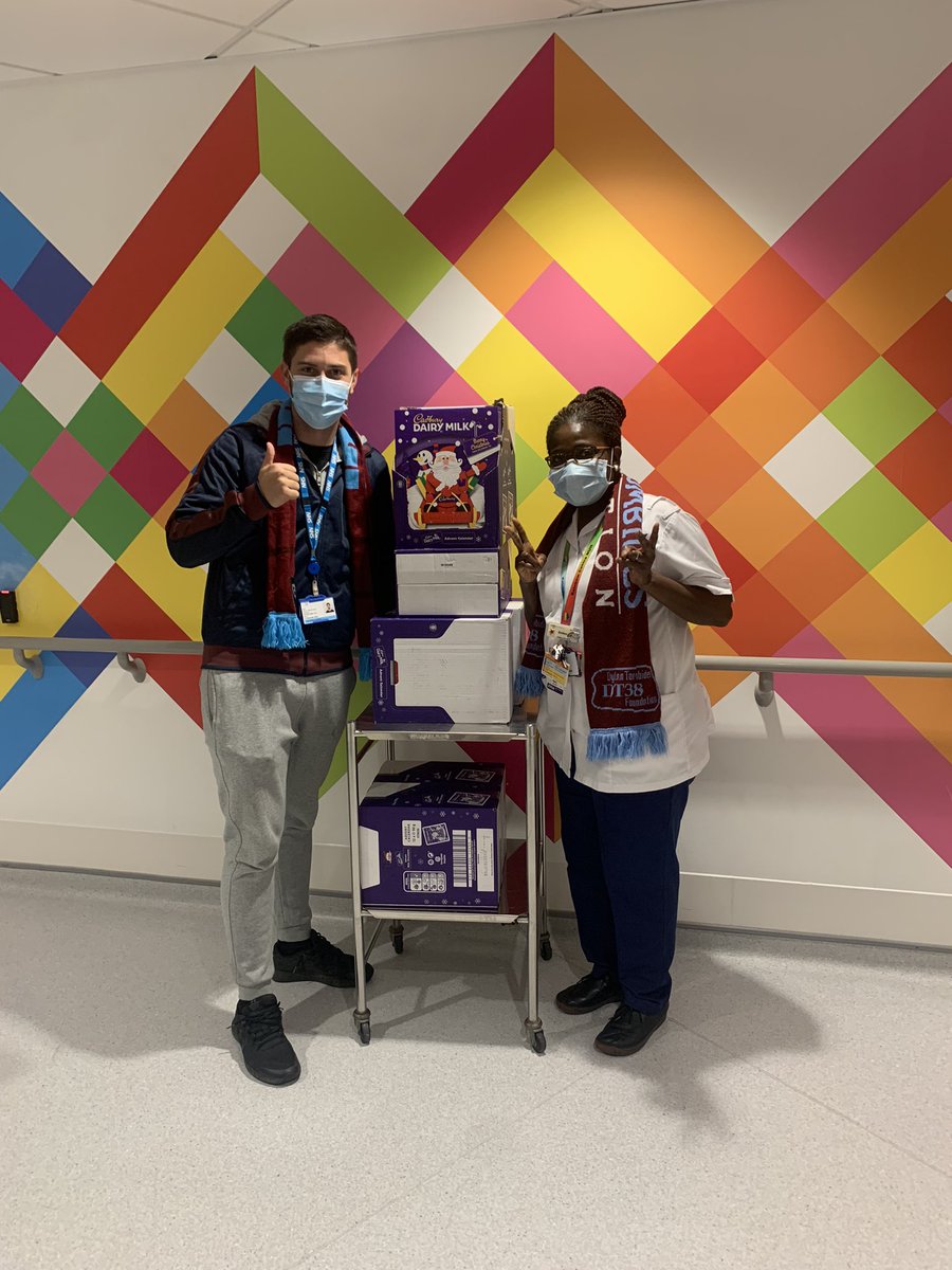 Thank you <a href="/Stevie_NUH/">Stevie Clifford-Tucker</a> <a href="/hammers4work/">Neil Taylor</a> for donating Christmas advent calendars for the young patients <a href="/RainbowCyp/">RainbowCYP</a> 
These will go down a treat. <a href="/sherrymanning85/">Sherry Manning</a> @NewhamHospital <a href="/CatrionaRowland/">Catriona (Catrina)💙 #BHWellbeing</a> @NnamdiIwereb <a href="/x_MelLeg_x/">Miriam (Mel)</a> <a href="/hameraelahi/">Hamera elahi 🇵🇸🇵🇰🇬🇧</a>