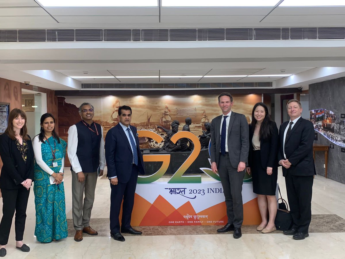 amitabhk87's tweet photo. Interacted with Mike Pyle, G20 Sherpa &amp; Deputy National Security Adviser, @WhiteHouse and team from Washington DC. 

Had extremely constructive exchanges on US-India partnerships in light of the upcoming #G20India Presidency and other areas of mutual collaboration and interest. https://t.co/r4EvTf6Dns