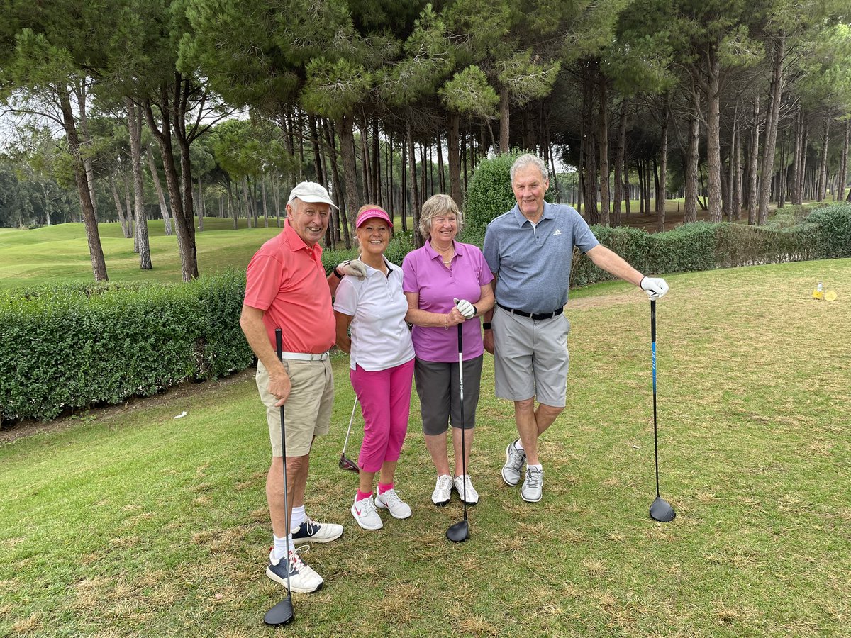 ARichardsonPro's tweet photo. Group 1 on the #DunesCourse of the Turkey Coaching Trip @Suenogolfbelek David Appleby, @joshfeva Linda Marr (Lady Captain) & Peter Marr. #Turkey #CoachingTrip #Golf #Clients #Trips #improvements #wintergolf ๐น๐ทโณ๏ธ๐๐ปโโ๏ธ https://t.co/K5kLSH5uuy