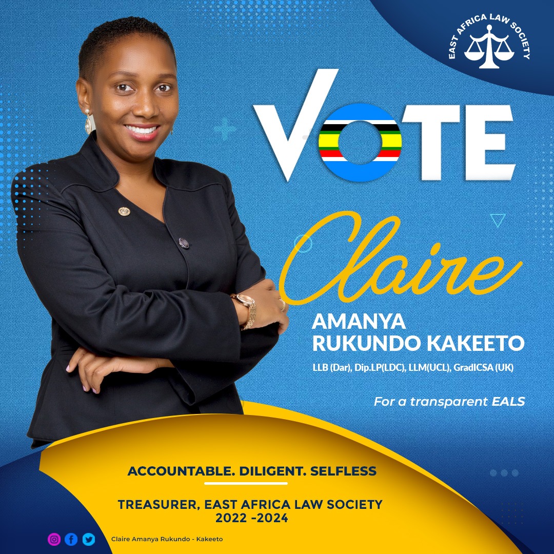 UgLadyLawyer's tweet photo. I am running for the post of Treasurer, EALS.  
Why Claire 😀?  
I stand for excellence.
I am accountable &amp; i will be answerable to u.
I am diligent &amp; hardworking in all my duties.
I am selfless &amp; i offer myself to serve you and put your interests first.  
Please vote for me 🙏. https://t.co/4F27AUGsHf