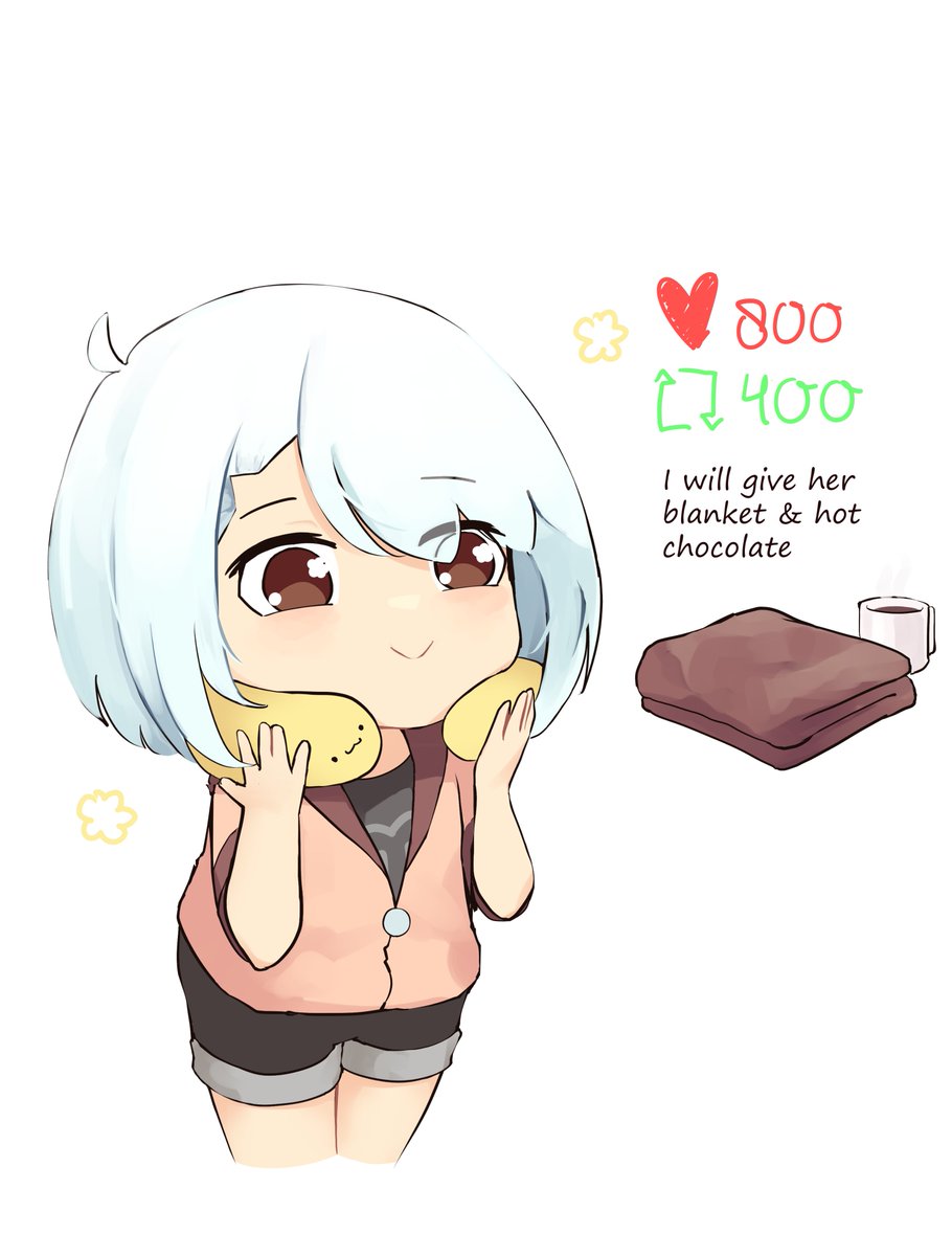 「now she's comf! let's get her warmth [oc」|Namii🍞のイラスト