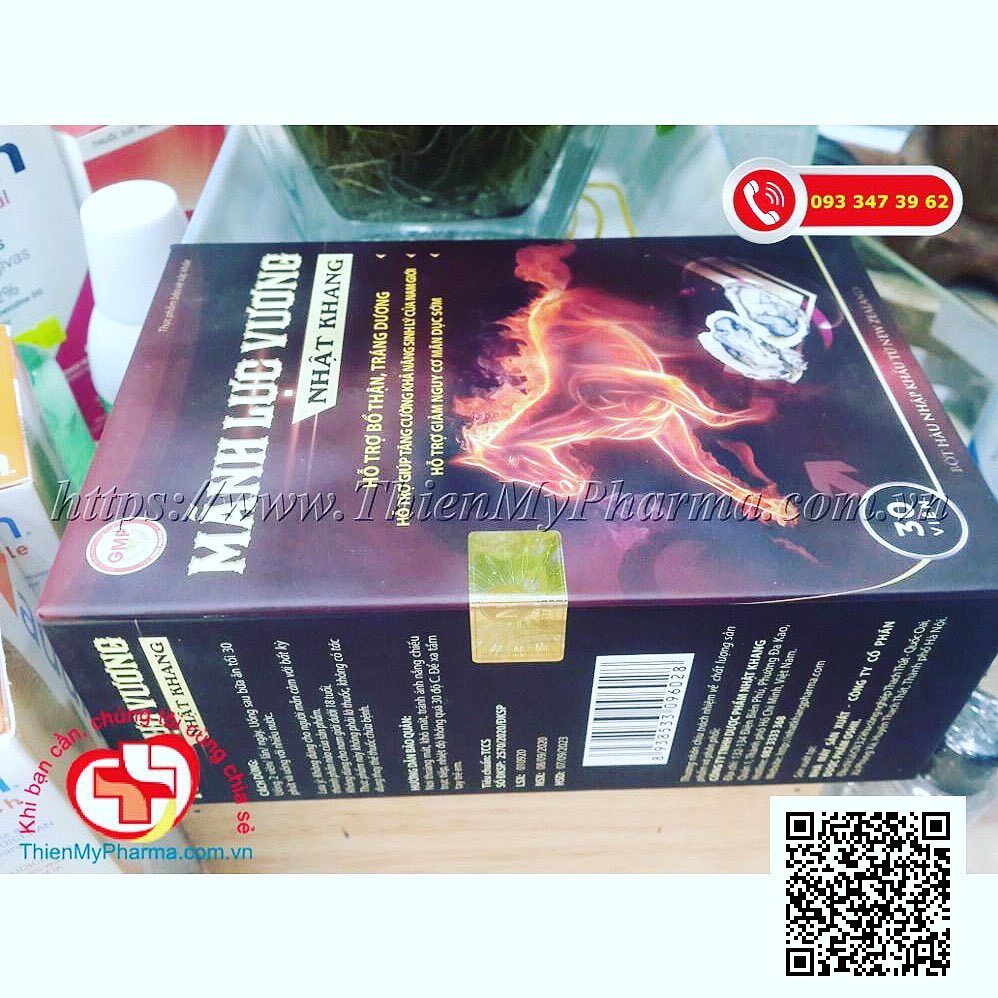 pharmacy_tm's tweet photo. MÃNH LỰC VƯƠNG | Hỗ trợ bổ thận, tráng dương, giúp tăng cường sinh lý nam giới

👉 Giá: 💲 390.000 Đ💲

✔ #MãnhLựcVương #SinhLýNam #TrángDương 

☎ #Zalo: 093 347 39 62
👉 #ThienMyPharma: https://t.co/miGcdS4X2Y https://t.co/WF032SS8OG https://t.co/xh5cwqMGfB