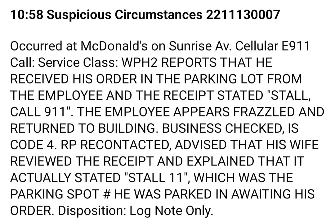 procheekclapper's tweet photo. I like to go through our #rbpd call-logs and I often find some wack, awkward, or seemingly innocent instances. some of which I'd like to share with you all 💀 https://t.co/oJEBESKClF