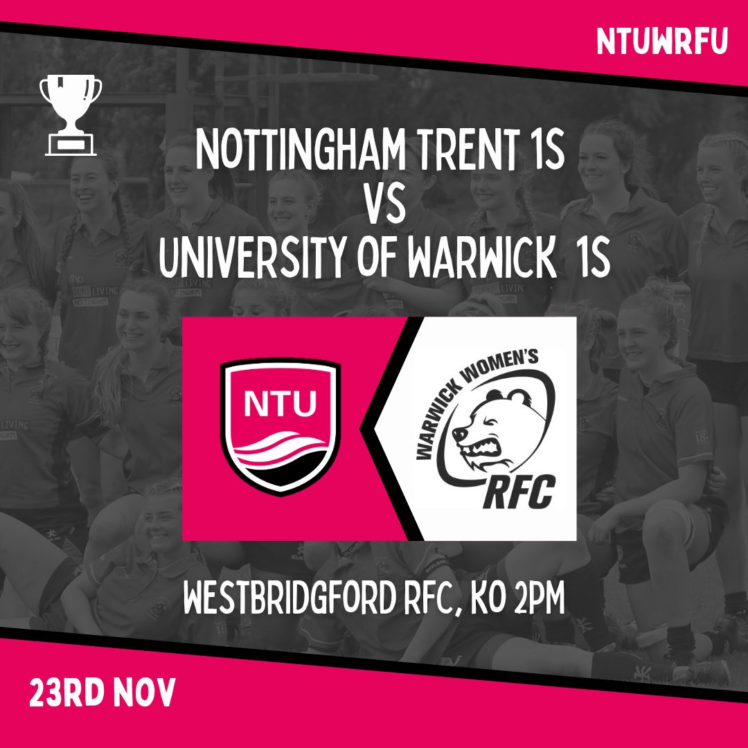 ntuwrfu's tweet photo. 1st round of the National Trophy!🏉
NTU 1s V Warwick 1s
Come and support us at home! https://t.co/Ei5KACbc70