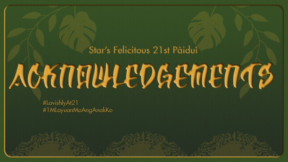 Star’s Felicitous 21st Paìduì tweet media