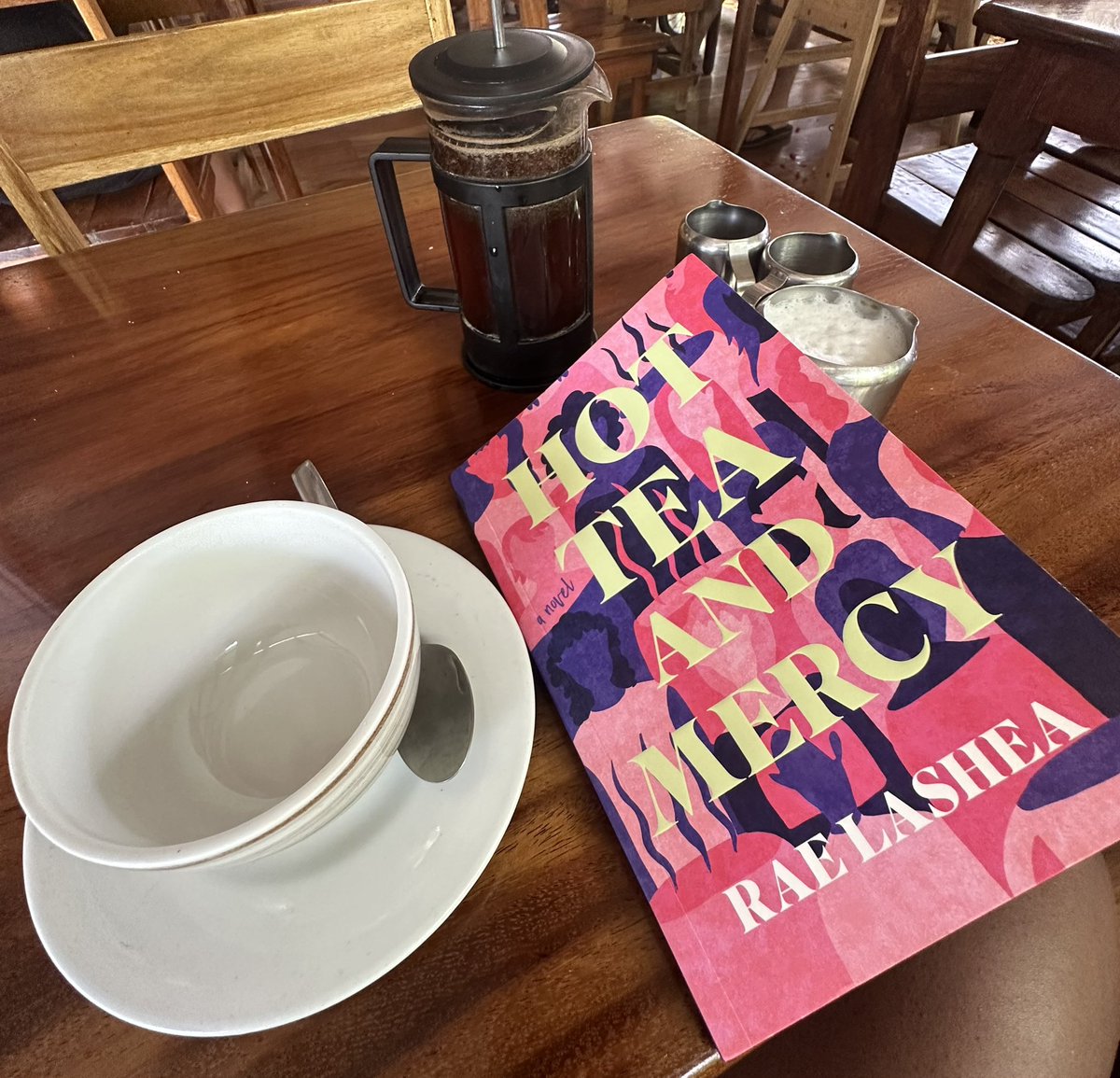 RachelBlaze's tweet photo. Breakfast with Hot Tea and Mercy #NewRelease #book https://t.co/34FVoFiBmk https://t.co/wTxCwhpBjf