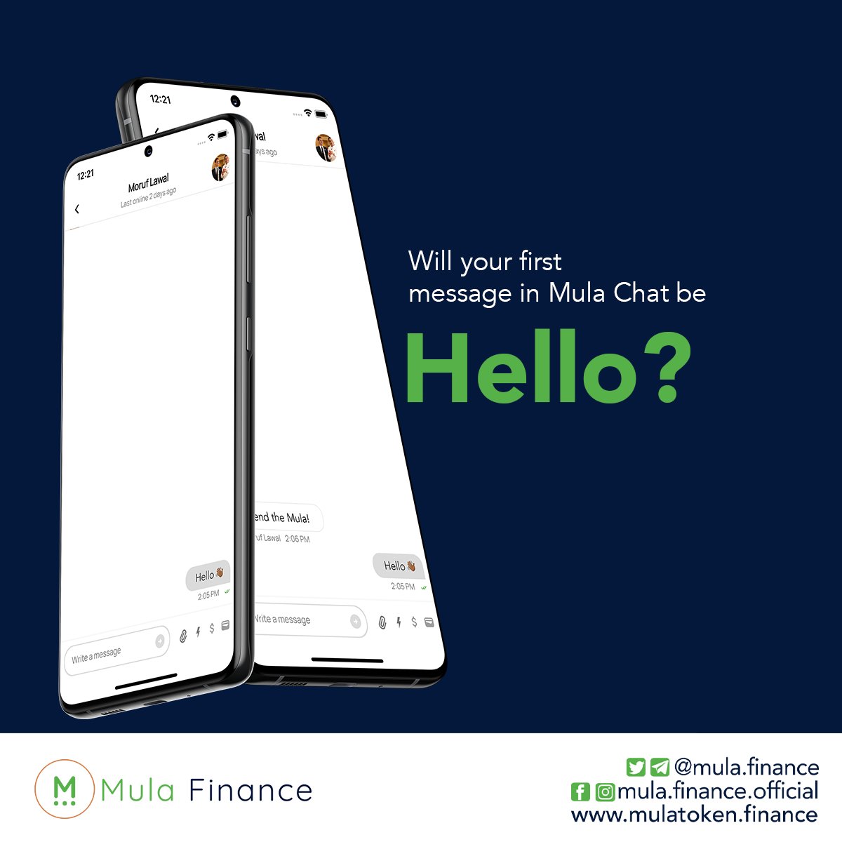 mulafinance's tweet photo. A key feature of Mula Wallet is the ability to carry out transactions in-chat.
No need to switch between apps just to send money.
#WorldHelloDay #web3 #fintech #MulaToken https://t.co/UYwSPVPi4m