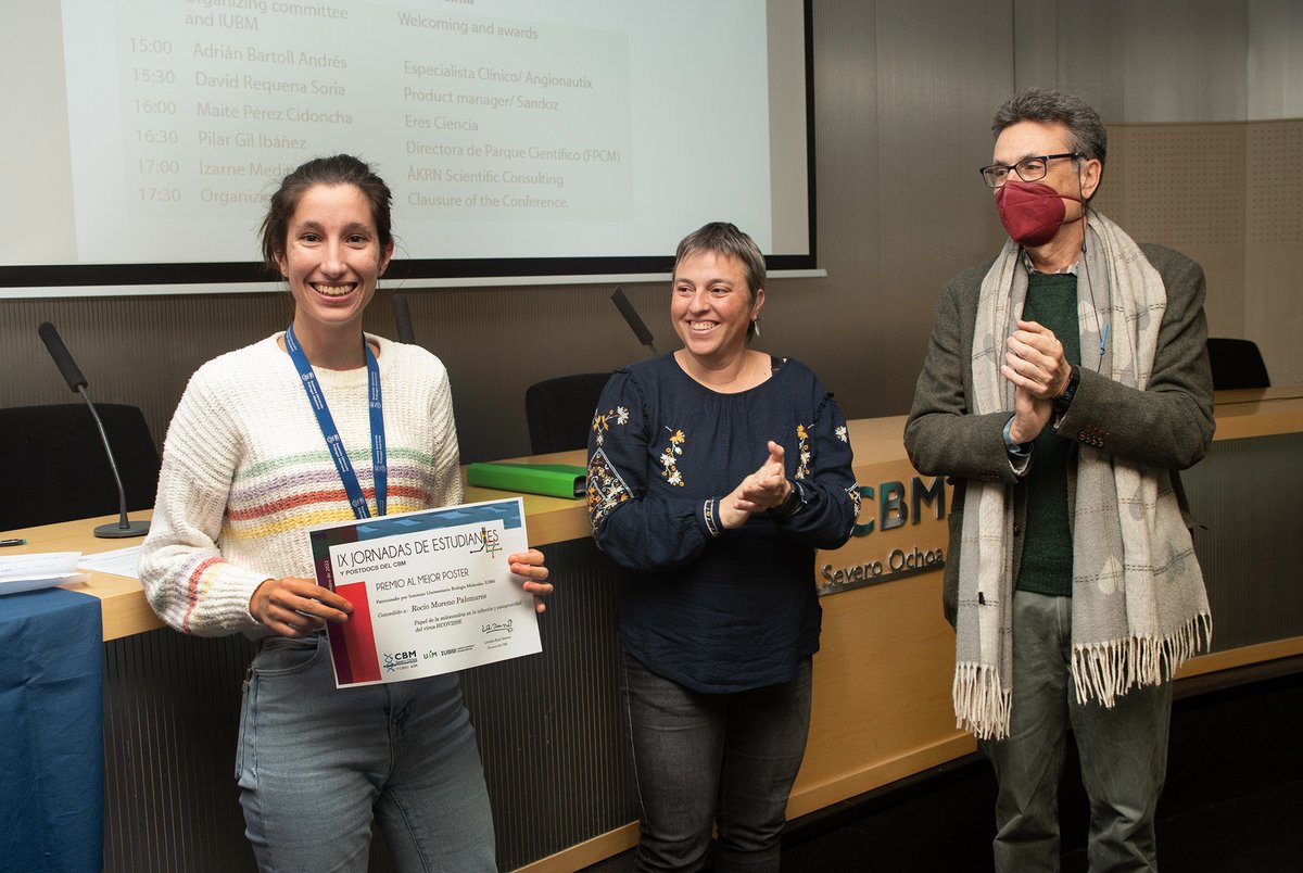 CBM_CSIC_UAM's tweet photo. El pasado 17 de Noviembre, se celebraron las IX Jornadas de estudiantes y Postdoc en el CBM.
Muchas gracias a todos los asistentes y participantes!!
Fué todo un exito!!🎉🎉 https://t.co/wEDSMddRW3