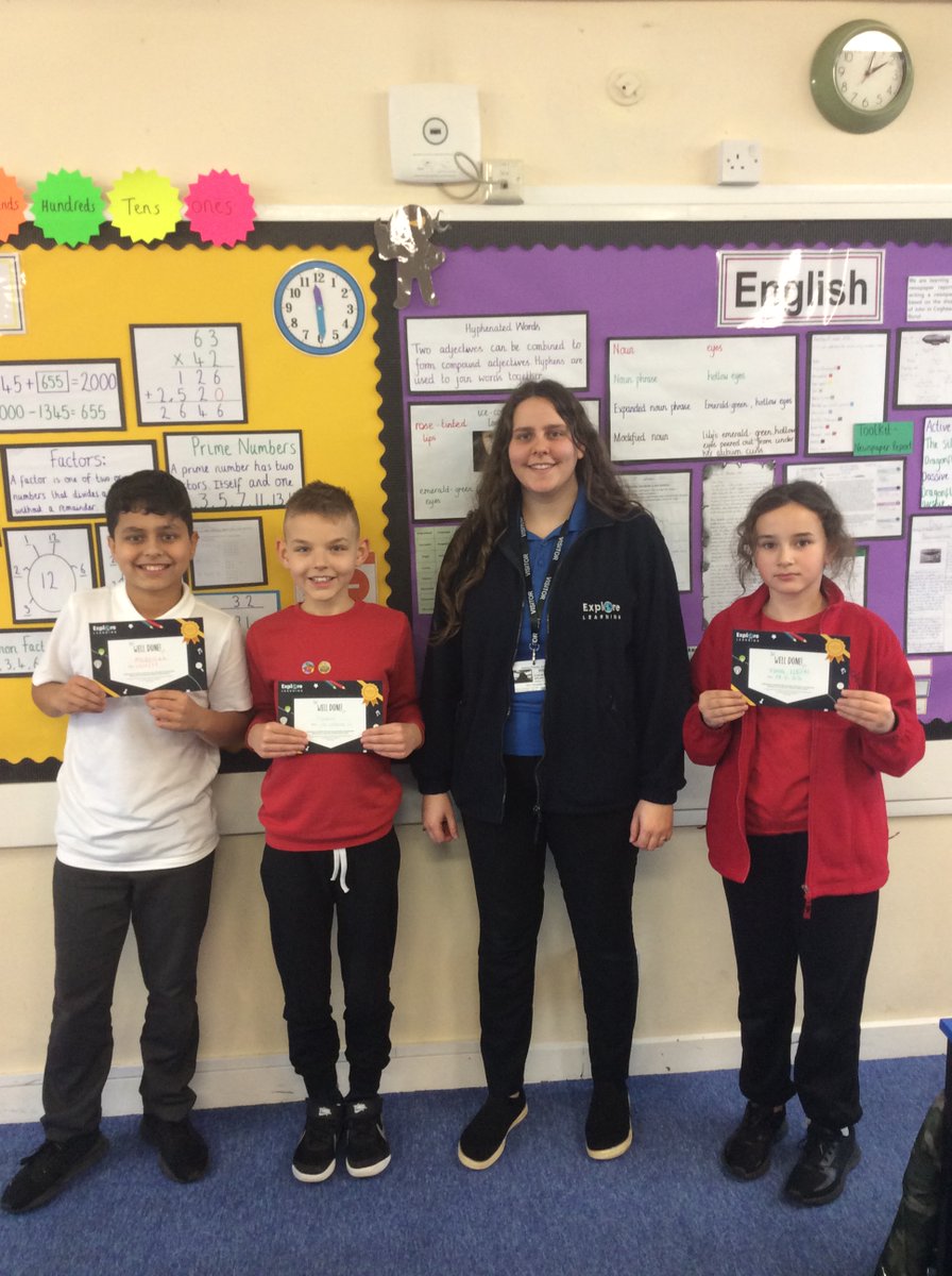 Thank you <a href="/ExploreLearning/">ExploreLearning</a> for delivering a fun and engaging workshop to our Year 6 and Year 4 children. 

Well done to our winners !