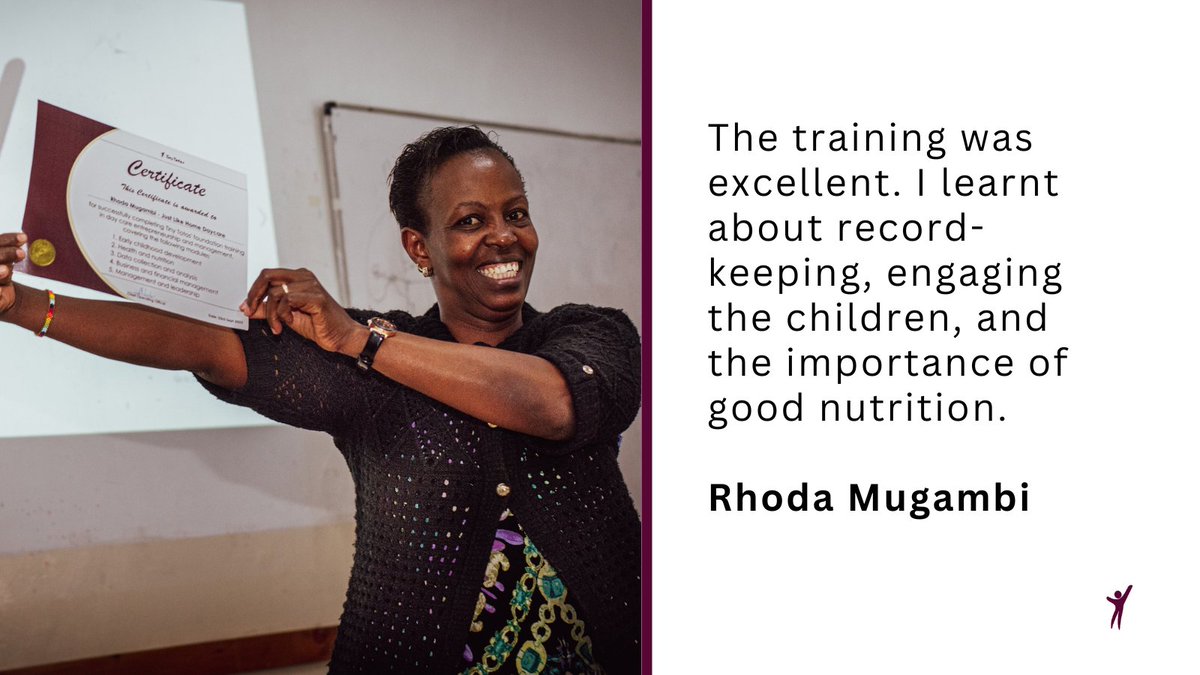 Rhoda Mugambi is a trained early childhood development (ECD) teacher who decided to set up a daycare in her home. She is excited about her new partnership with Tiny Totos. Read more: bit.ly/3ghjnpu #TransformingChildcare #TransformingLives