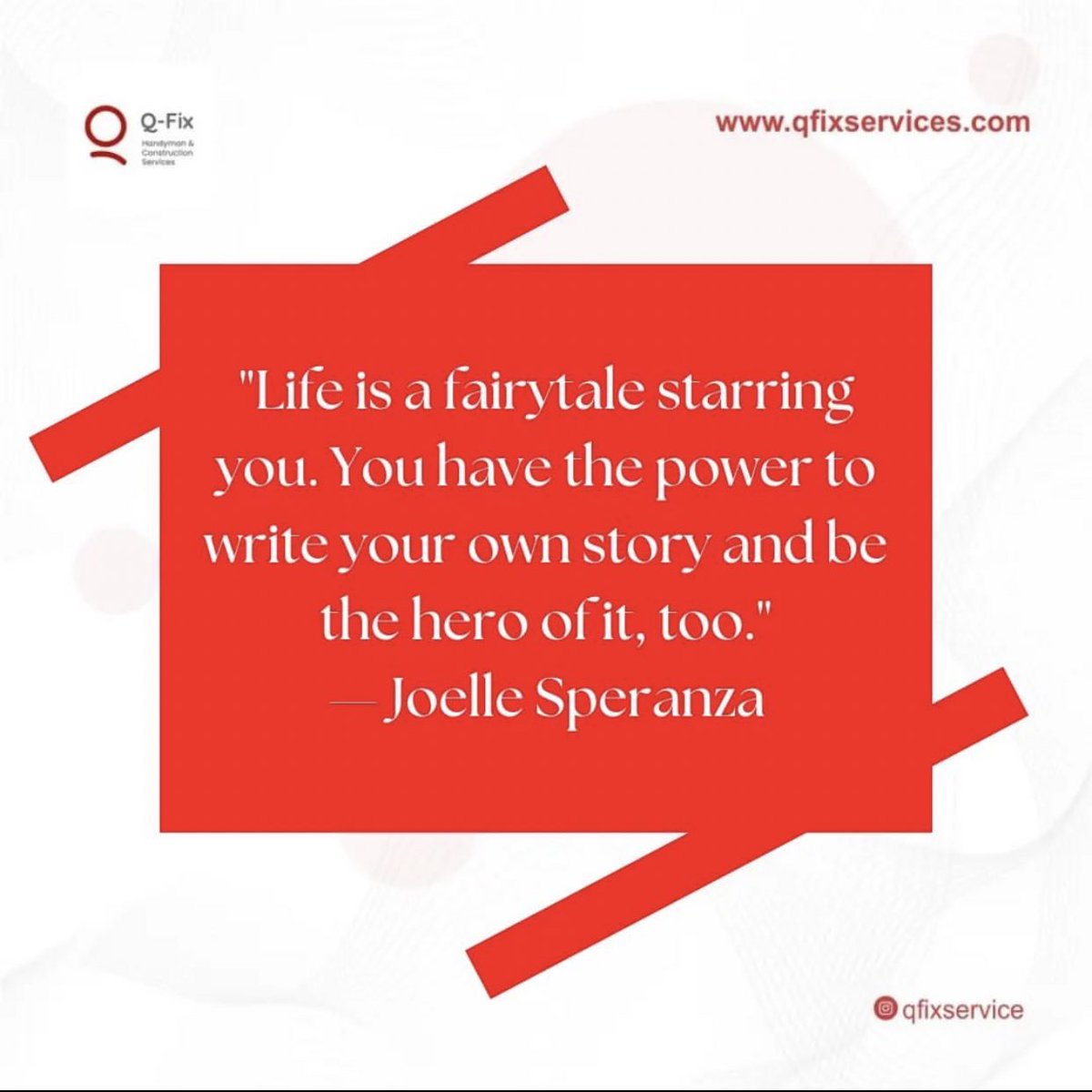 Q_fixhandyman's tweet photo. It's Monday! You can achieve your goal. Get up and go for it.
"Life is a fairytale starring you. You have the power to write your own story and be the hero of it, too." 
                                       -Joelle Speranza.
Have a great week!
#newweekblessings #mondayvibes https://t.co/VF6U9PYBhw