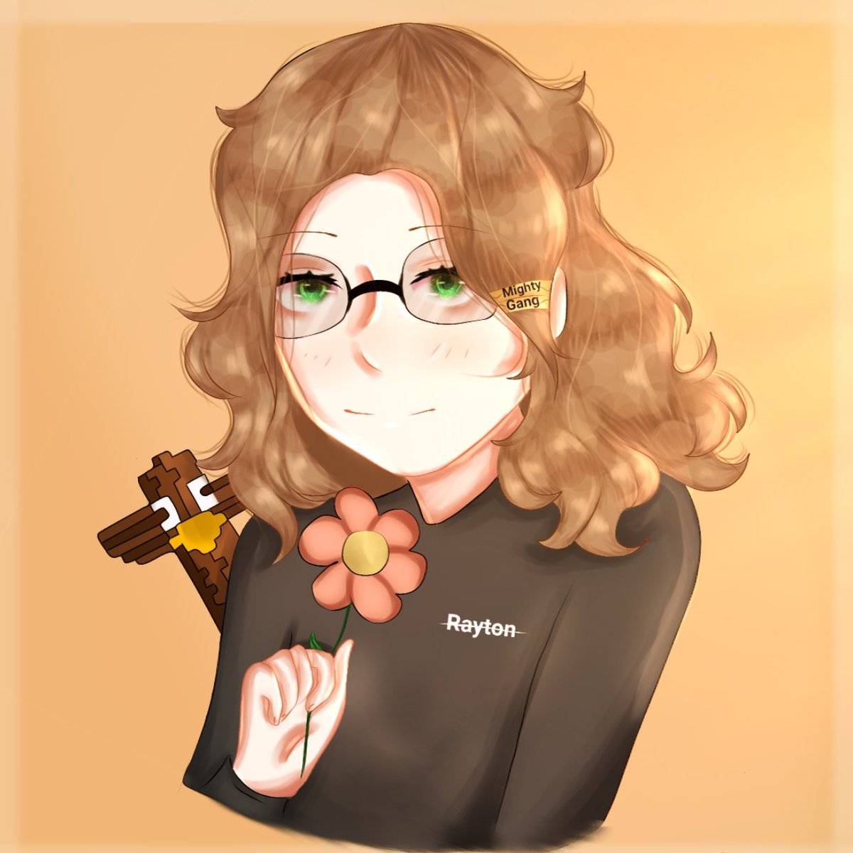 Aujourd'hui c'est changement de pp avec un dessin réunissant 4 petites refs à mes streamers favoris (: 

La fleur - <a href="/poncefleur/">Ponce</a> 
Le totem - <a href="/Tip_Stevens/">Tip Stevens</a> 
Le t-shirt - <a href="/TheRayton/">RAYTON</a>
La petite barrette - <a href="/EvannMighty/">MightyEvann</a>