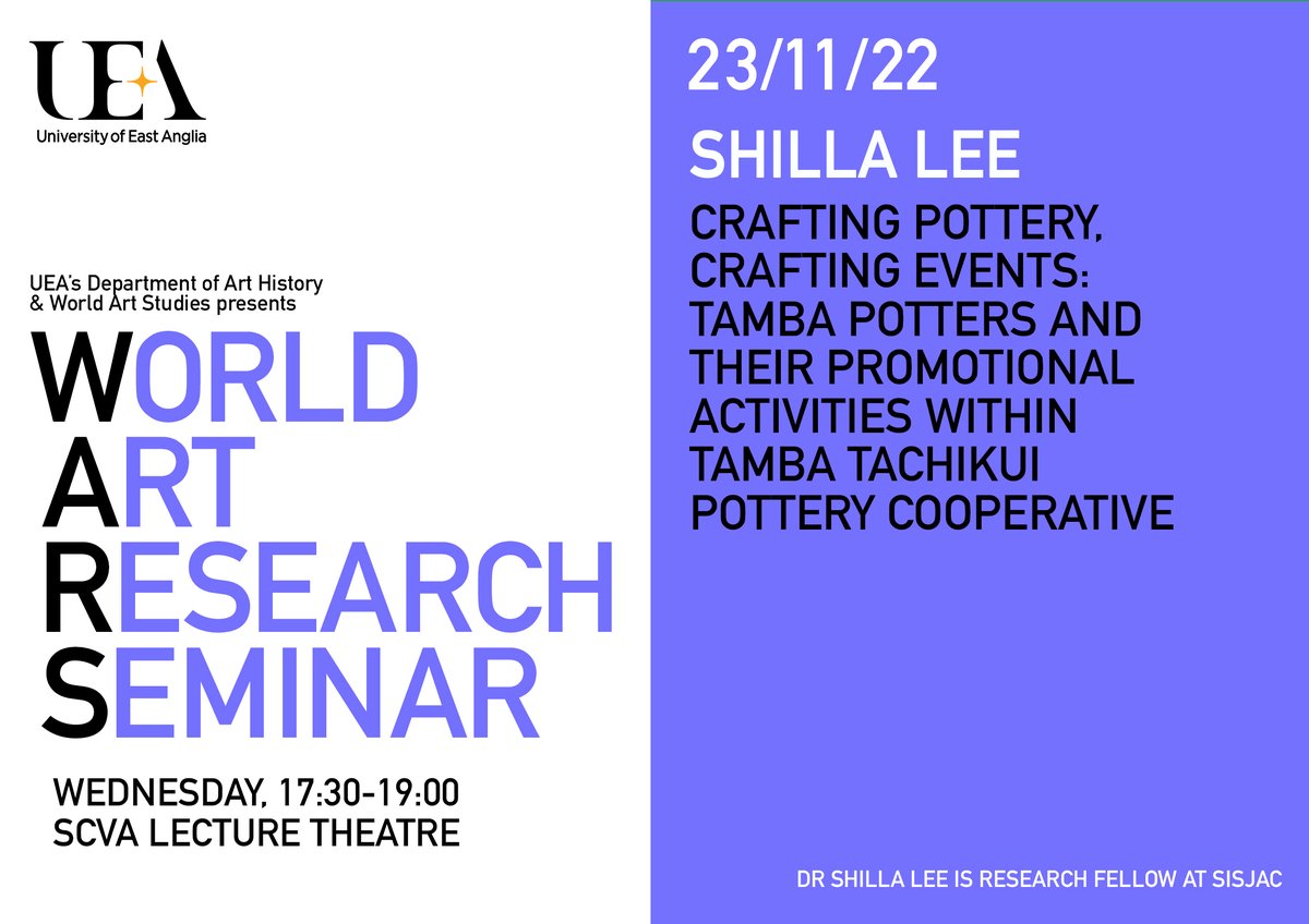 Join us for a talk by Shilla Lee <a href="/SISJAC_UK/">Sainsbury Institute</a> this Wednesday!