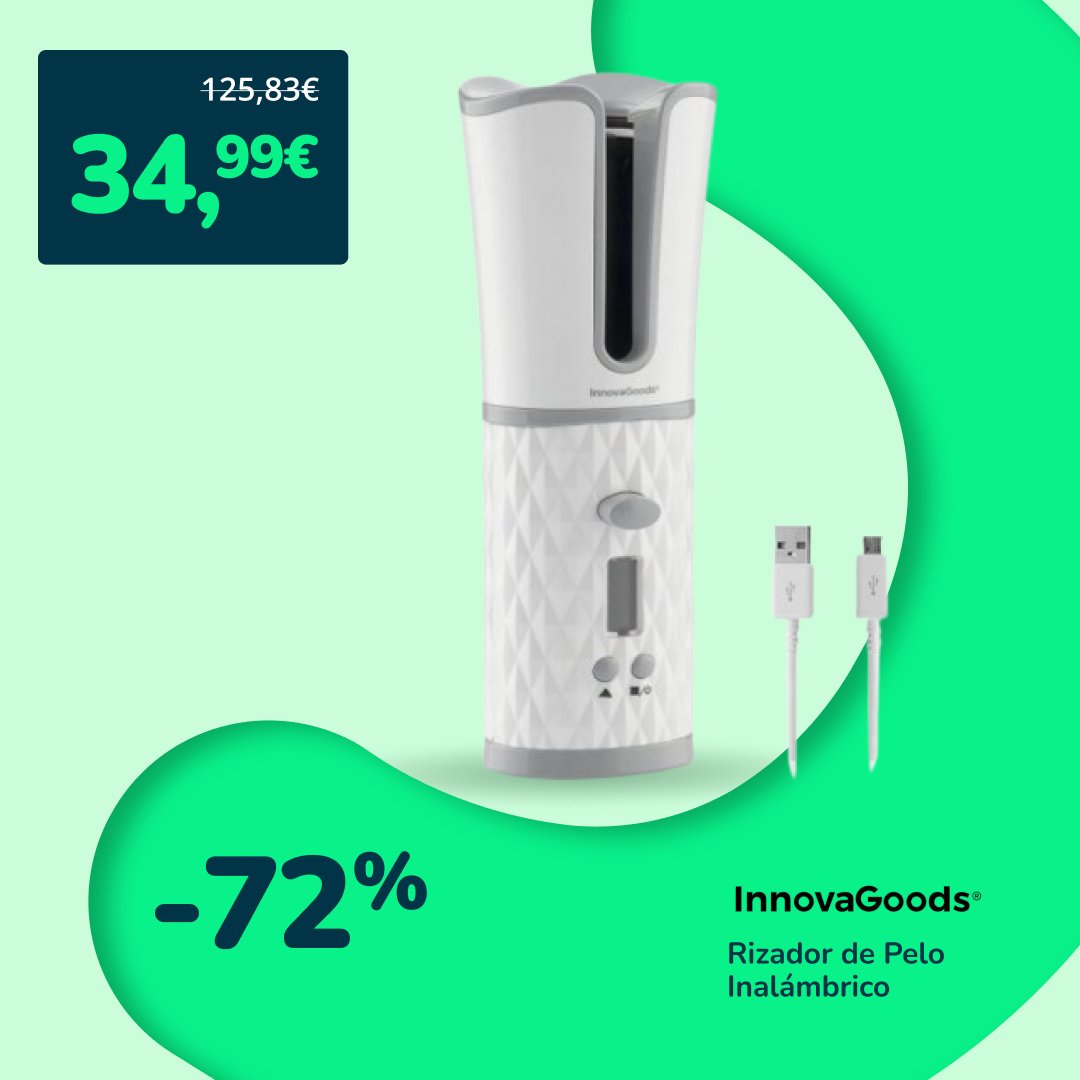 Durante esta semana vas a tener algunos ofertones con motivo del #blackfriday 🏷️. 
¿Qué te parece si damos el pistoletazo de salida con este rizador de pelo 👩? 

📌Enlace al producto: unilae.com/innovagoods-ri…
¡El regalo perfecto para esta navidad!

#ondas #rizos #oferta