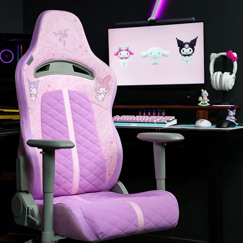 sanrio daily on Twitter "my melody and kuromi x razer gaming chair 💫