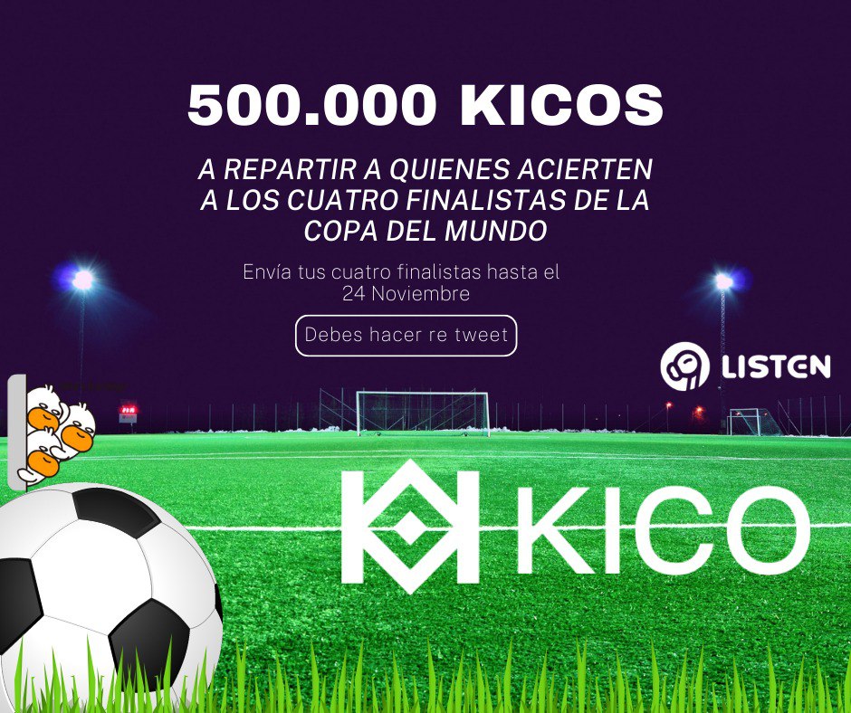 KICOCOMUNITY1's tweet photo. Aún es tiempo...
Mira el tweet fijado y envíanos tu pronóstico.

@DICONetwork https://t.co/PBOA8gCqsR