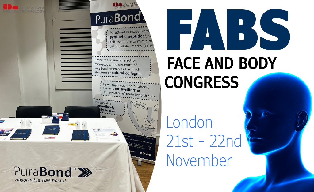3dm_emea's tweet photo. Today we're at the Face and Body Surgery (FABS) congress at the Wellcome Collection in London! Drop by our stand before the event ends tomorrow to chat to our team and learn about PuraBond! 

#purabond #3dmatrix #plasticsurgery #costmetics #ent #rhinoplasty #FABS22 https://t.co/2wHYdMxt89
