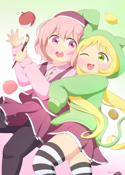 #いいふとももの日 ふとももまで描きたい!のでいつもニーショット(ひざ上の画角)なのは内緒です 
