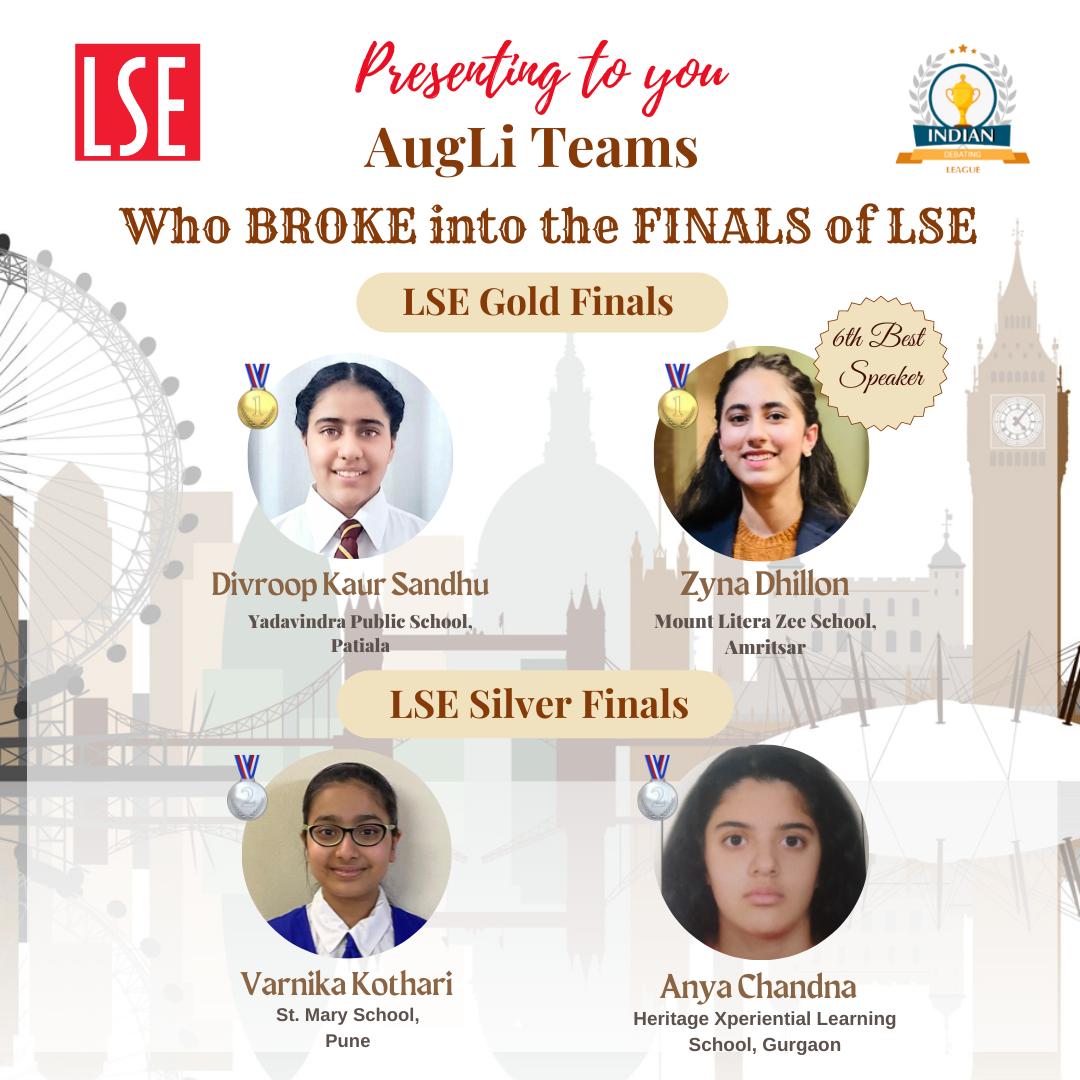 ThinkwithAugLi's tweet photo. We are so Proud of our Team AugLi who Broke into the Gold Finals and Silver Finals of the London School of Economics Debate Invitational 2022 🇬🇧🏁🎙️✈️

It’s a big Victory and accomplishment for Us and we wish them All The Very Best 💪🏻👏🏻

CONGRATULATIONS 🎉 💫 https://t.co/vROrPN9AnD