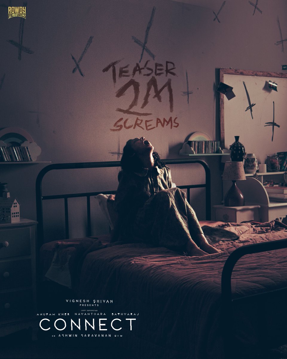 Rowdy_Pictures's tweet photo. Terrorizing Two million screams for the #ConnectTeaser 💥
▶️ https://t.co/OS7ycf1UCc
@VigneshShivn #Nayanthara @AnupamPKher #Sathyaraj #VinayRai @haniyanafisa @Ashwin_saravana @mk10kchary @prithvi_krimson @ARichardkevin @Kavitha_Stylist @kabilanchelliah @SibiMarappan https://t.co/oos09A74HG