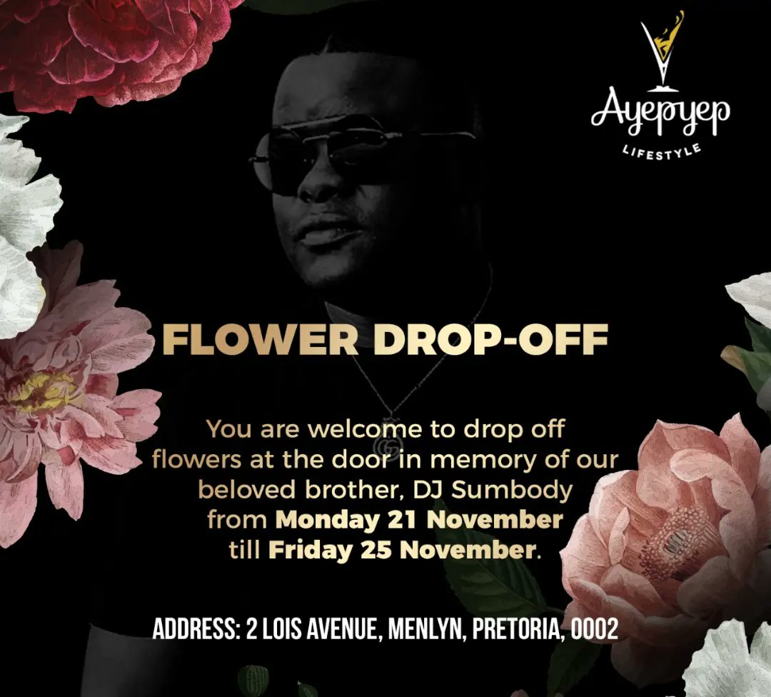 ke_blackbarbie's tweet photo. Flower drop off @AyepyepMenlyn
#RIPDJSumbody #Ayepyep https://t.co/9nZowGGyxb