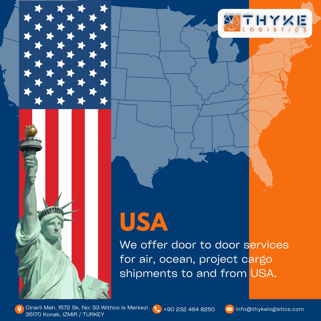 THYKELOGISTICS's tweet photo. We offer door to door services for air, ocean, project cargo shipments to and from USA.

#usalogistics #projectcargo #projectcargologistics #forwarding #freightforwarder #freightforwarders #dfalliance #pplnetwork #freightnetwork #latamforwardersclub #logistics #thykelogistics https://t.co/wL6Vd4VXBs