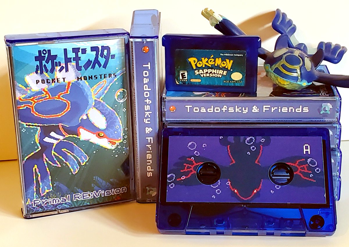 virtua94's tweet photo. Toadofsky &amp; Friends - "PRIMAL RE:VISION" Pokémon Ruby &amp; Sapphire 20th Anniversary Remix Compilation Now Available For Digital and Cassette @toadofskyart Artwork by @silphwave Limited Edition of 50 each #ルビサファ20周年 #RS20周年 #hoennconfirmed https://t.co/8NUgnw7EHK