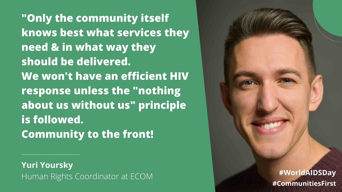 Meet @yuri_yoursky of @ECOMngo, one of our online panel speakers on putting the #CommunitiesFirst to end #AIDS 
Join the #WorldAIDSDay event, organised by @RobertCarrFund and @Aidsfonds_intl
When: November 29, 4pm CET
Register: bit.ly/3A959xJ
#participatorygrantmaking