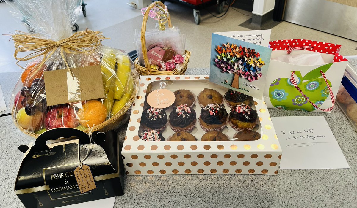 Some wonderful gifts from a patient who has recently finished their treatment with us. Lots of treats and beautiful keepsakes for the nurses! Thank you so much ❤️ @ChiefNurseJsy <a href="/Valter_Jsy/">Valter Fernandes</a> @GovJsyHCS <a href="/GovJersey/">Government of Jersey</a> <a href="/SkyeNewTYA/">Skye Newton</a> <a href="/StephSil88/">Stephanie Silva</a> <a href="/melissareds/">melissa rocha</a> #teamhcs