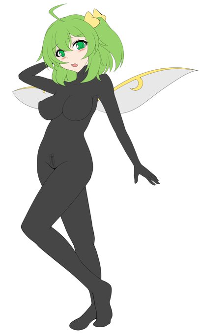 ラバースーツ大妖精のカラーラフです
ほかの妖精より発育がいい大ちゃん 