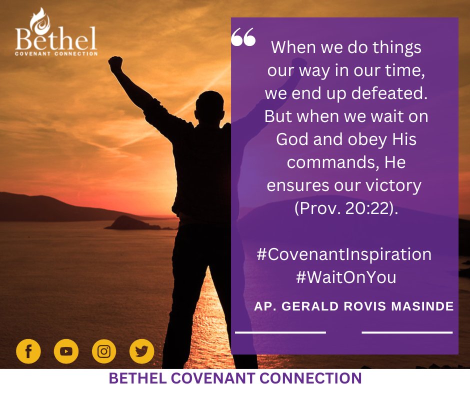 Bethel_Covenant's tweet photo. #CovenantInspiration
#WaitOnYou https://t.co/XzxnlXTLJR