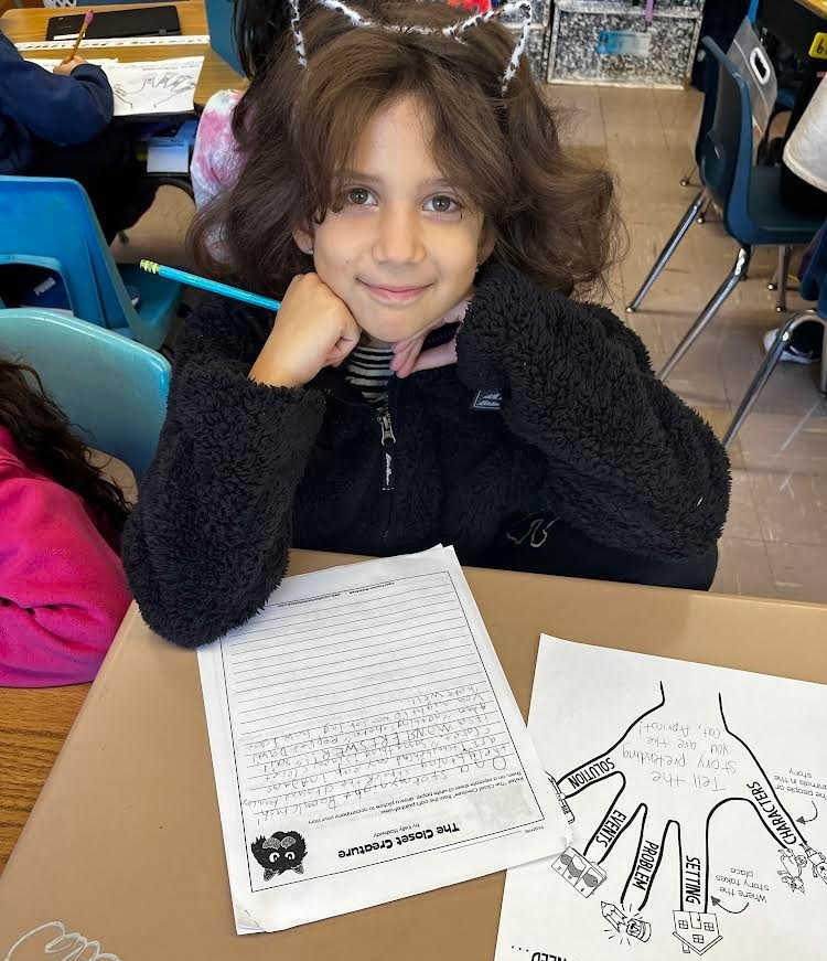 StonyBrookElem's tweet photo. All of our DOLPHINS have been hard at work! Take a look at 3rd retelling a story from the perspective of a cat while 5th grade independently flashlight reads! #SBhasHEART https://t.co/YjWeGd9WA3